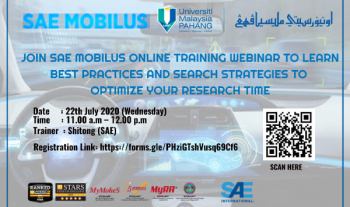 Use Education Programme – SAE Mobilus Online Training (22 July 2020)
